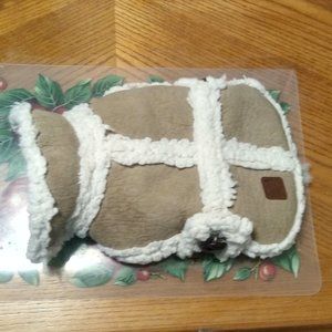 Fit Faux Suede Dog Jacket (Size Small)